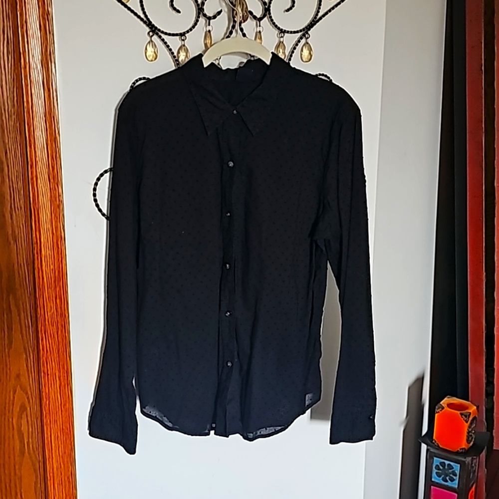 GAP, Black Dress Shirt (XL)